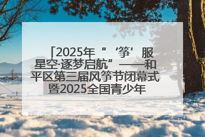 2025年“‘筝’服星空·逐梦启航”——和平区第三届风筝节闭幕式 暨2025全国青少年风筝制作放飞赛（沈阳站）颁奖仪式