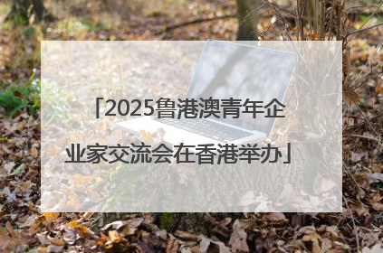 2025鲁港澳青年企业家交流会在香港举办