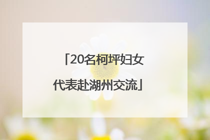 20名柯坪妇女代表赴湖州交流