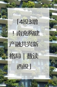 4投3增！南充构建产融共兴新格局｜数读西投