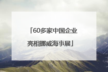 60多家中国企业亮相挪威海事展