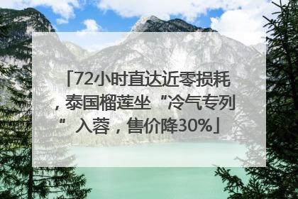 72小时直达近零损耗，泰国榴莲坐“冷气专列”入蓉，售价降30%